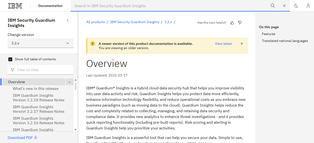 IBM Guardium Insights