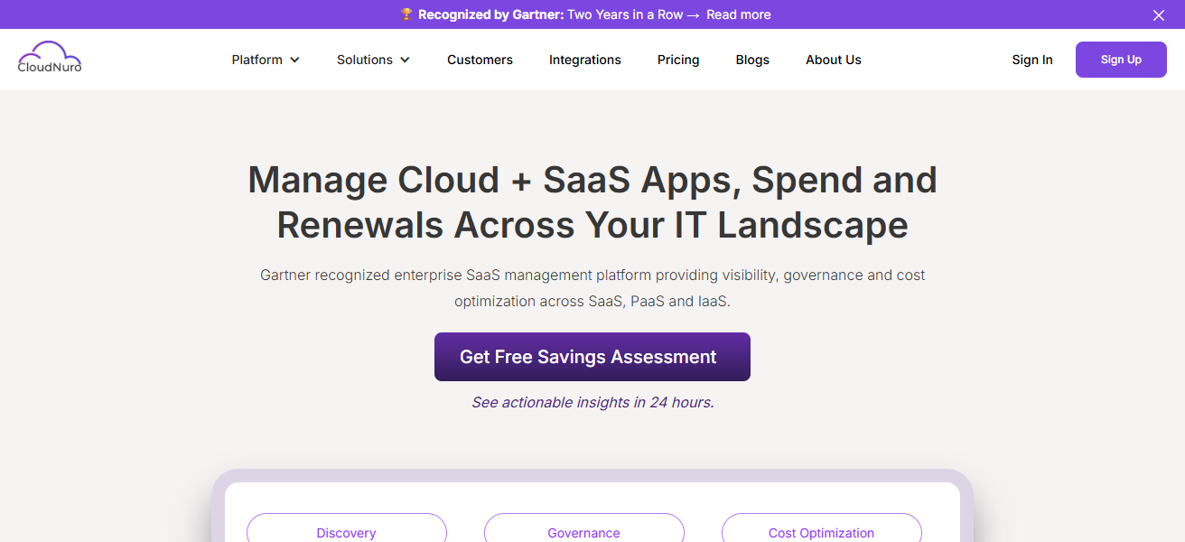 Cloudnuro Governance Platform