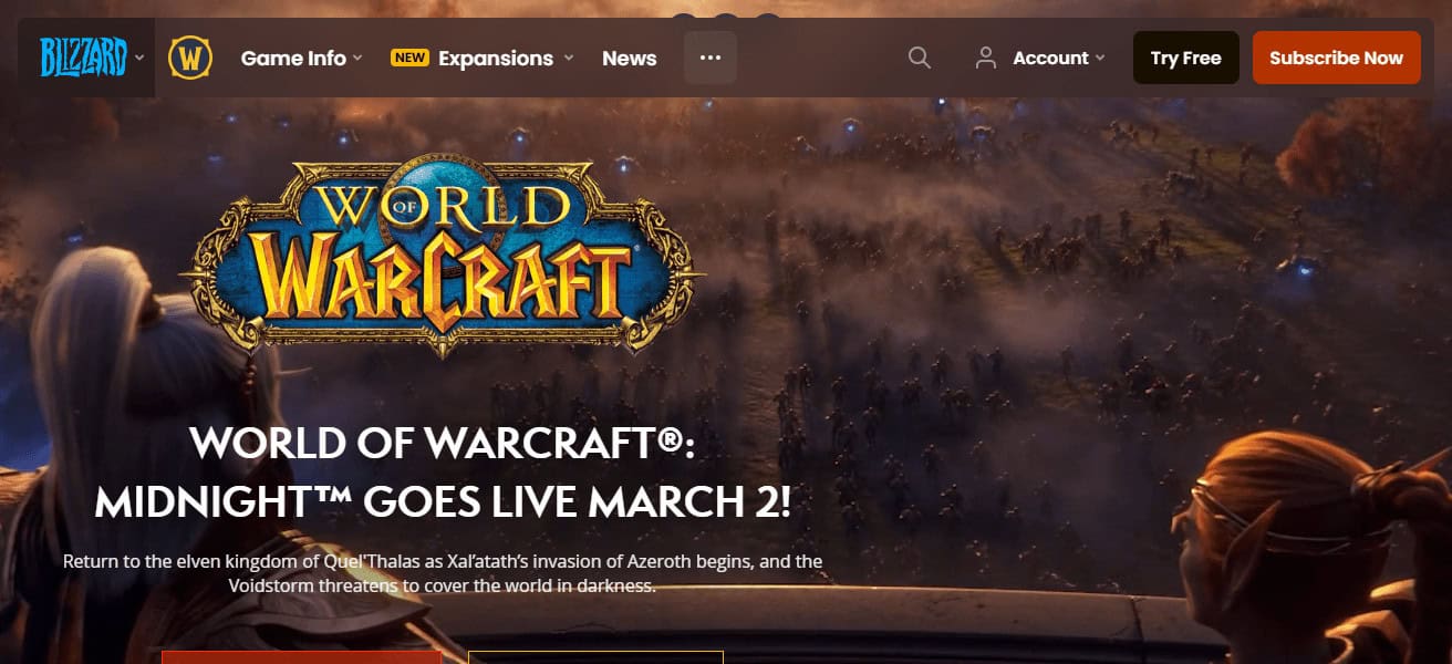 orld of Warcraft