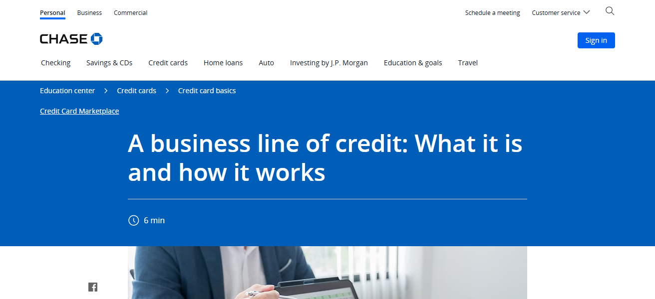 Chase Business Line of Credit