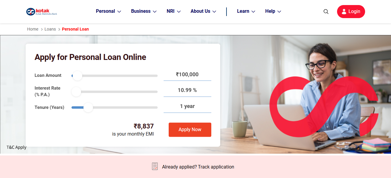 Kotak Mahindra Bank Loan