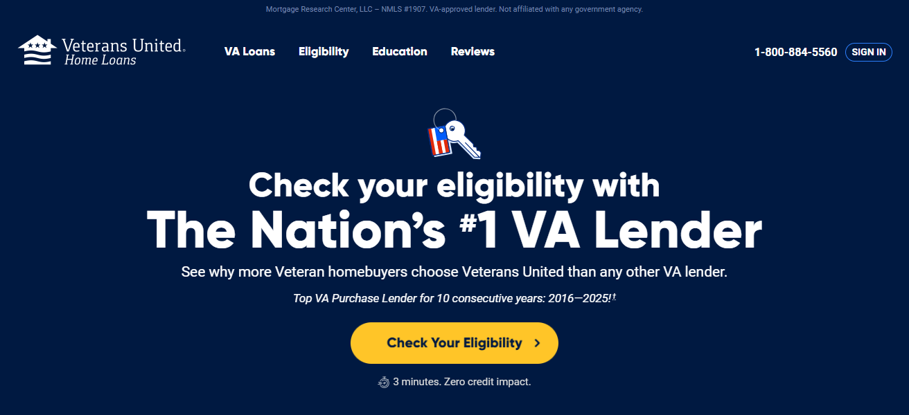 8. Veterans United Home Loans
