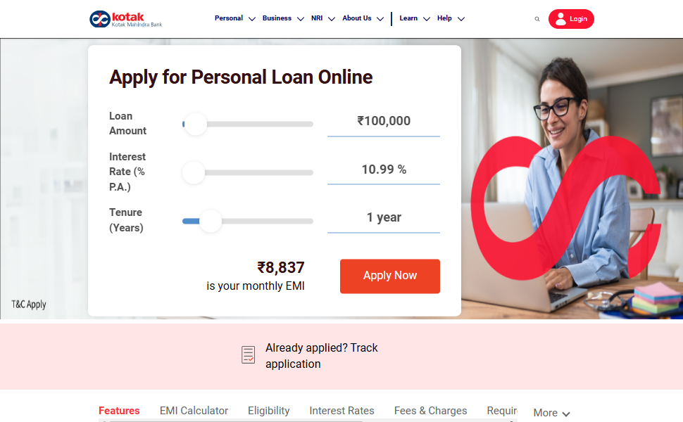 Kotak Mahindra Bank Personal Loan