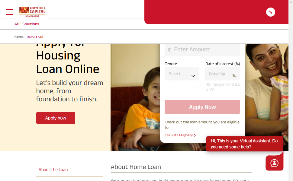 Aditya Birla Housing Finance Loan