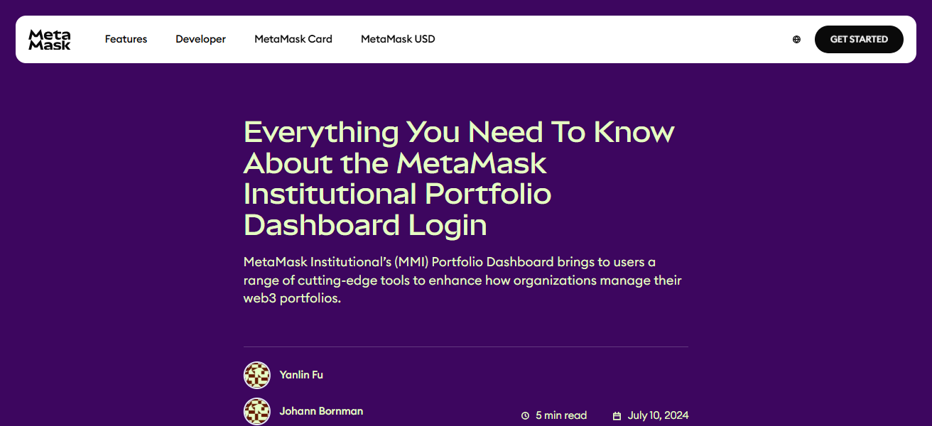 MetaMask Institutional