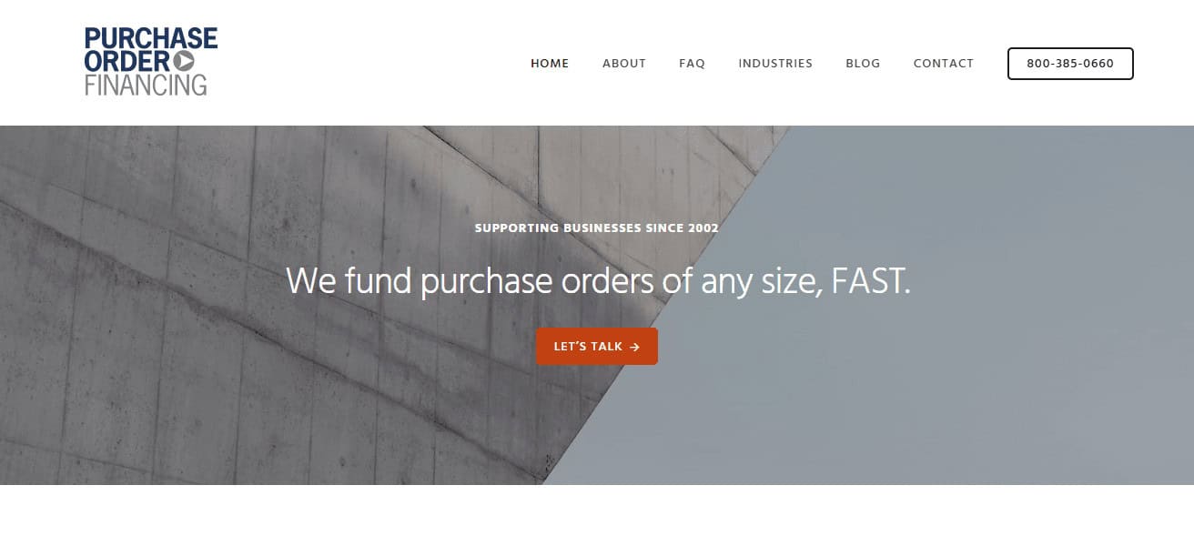 Purchase Order Financing Inc