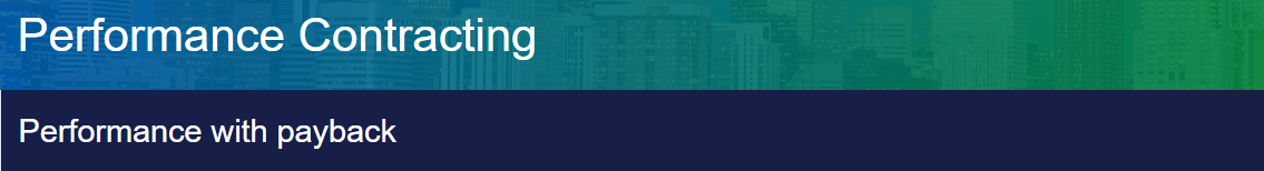 Performance Contracting Loans