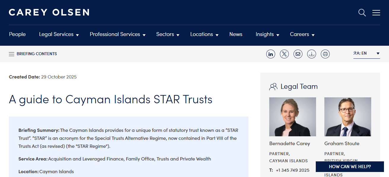 Cayman Islands STAR Trust