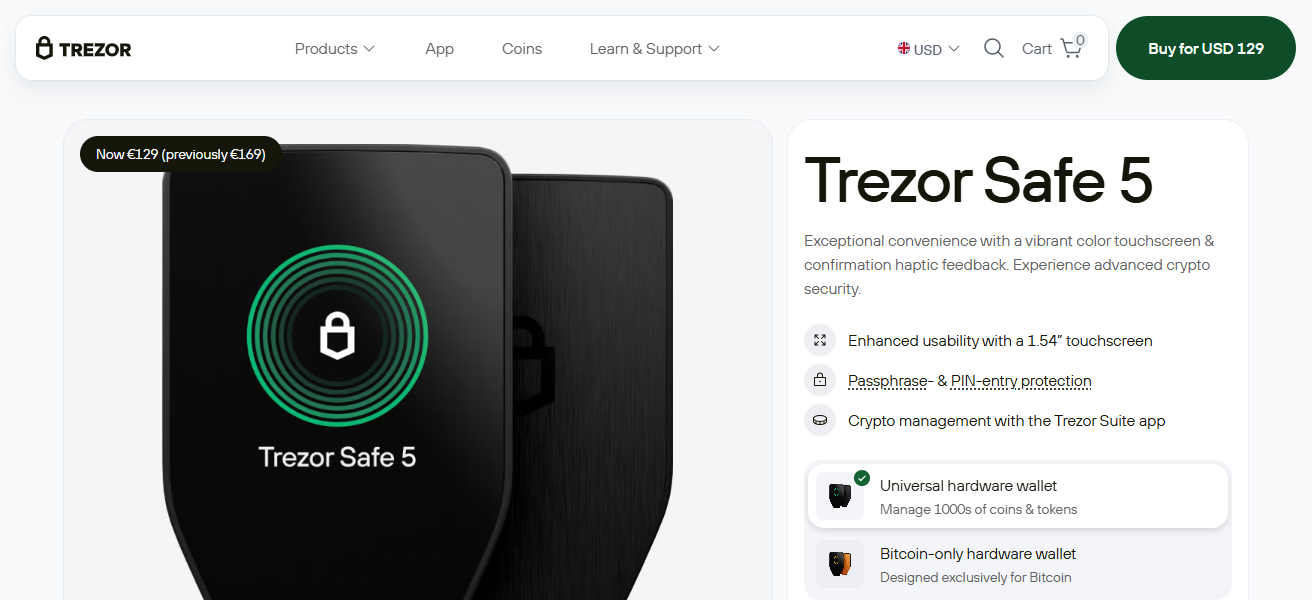 Trezor Safe 5