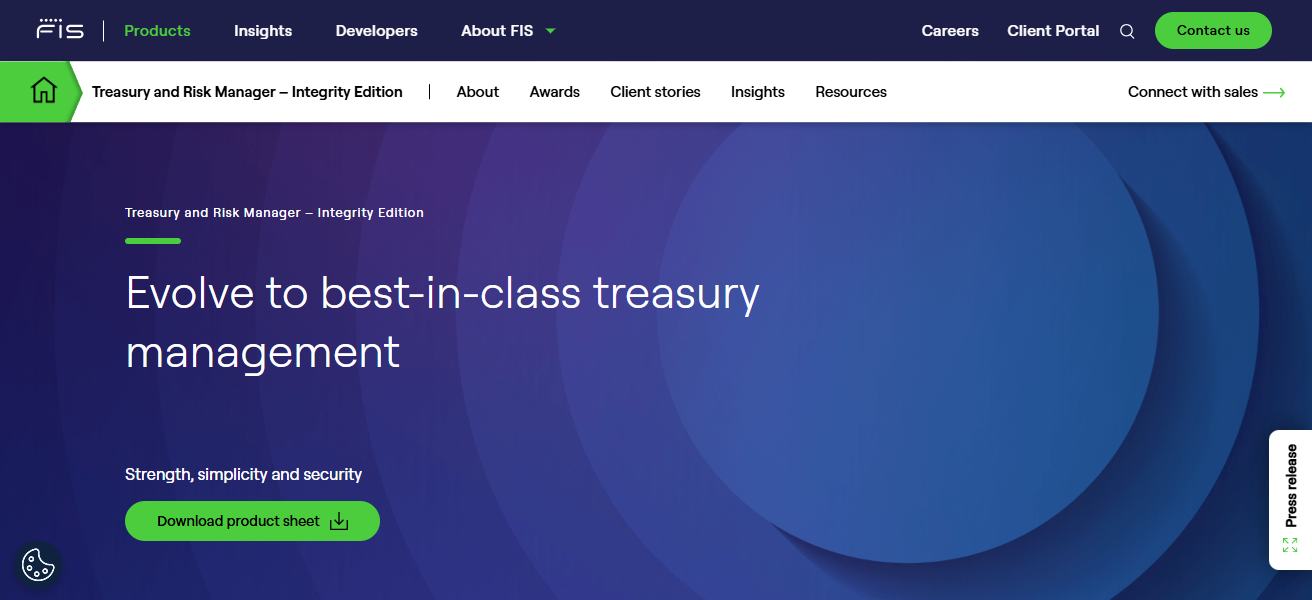 IS Treasury and Risk Manager