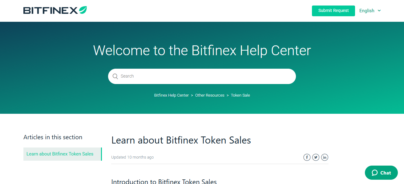 Bitfinex Token Sales (NFTs)