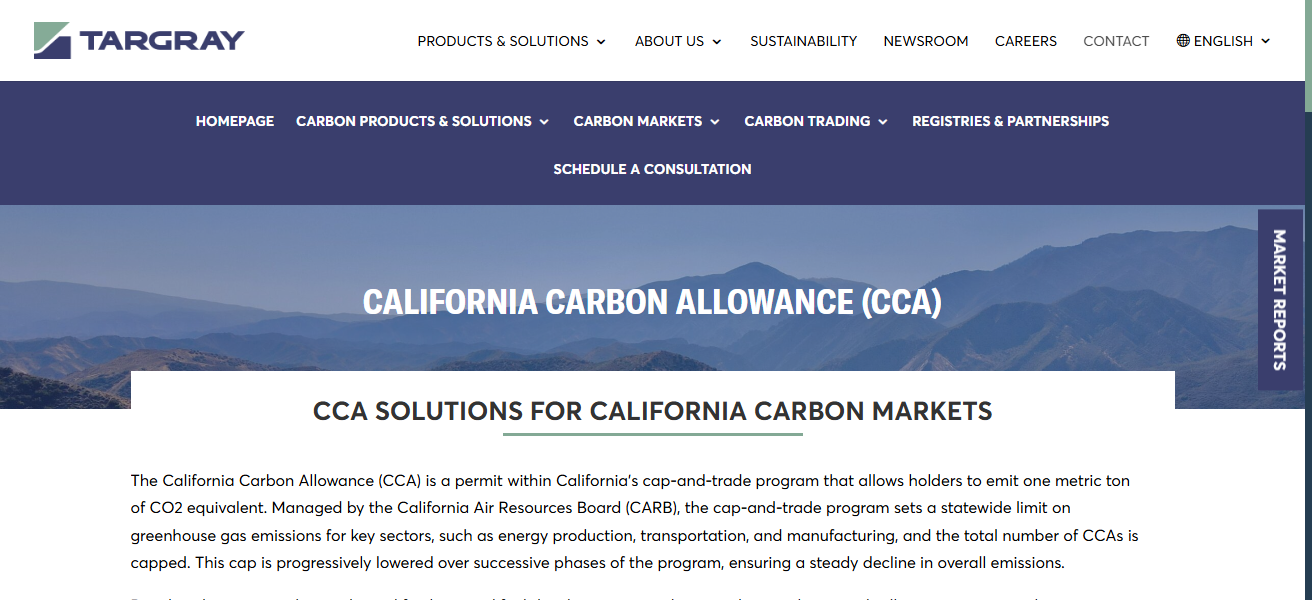 California Carbon Allowance Market (CCA)