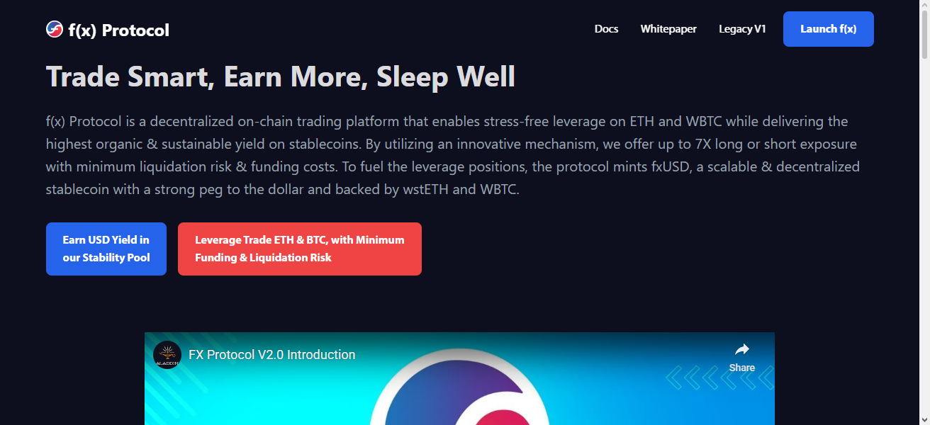 9. fxUSD (Function X Protocol)