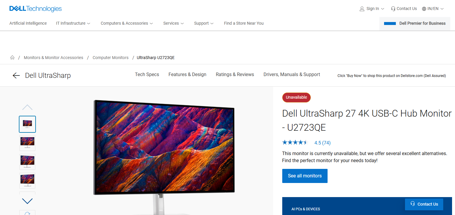 Dell UltraSharp U2723QE