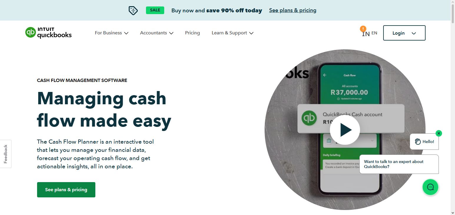 QuickBooks Cash Flow AI