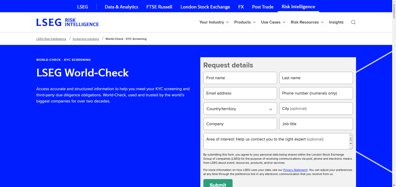 LSEG World‑Check