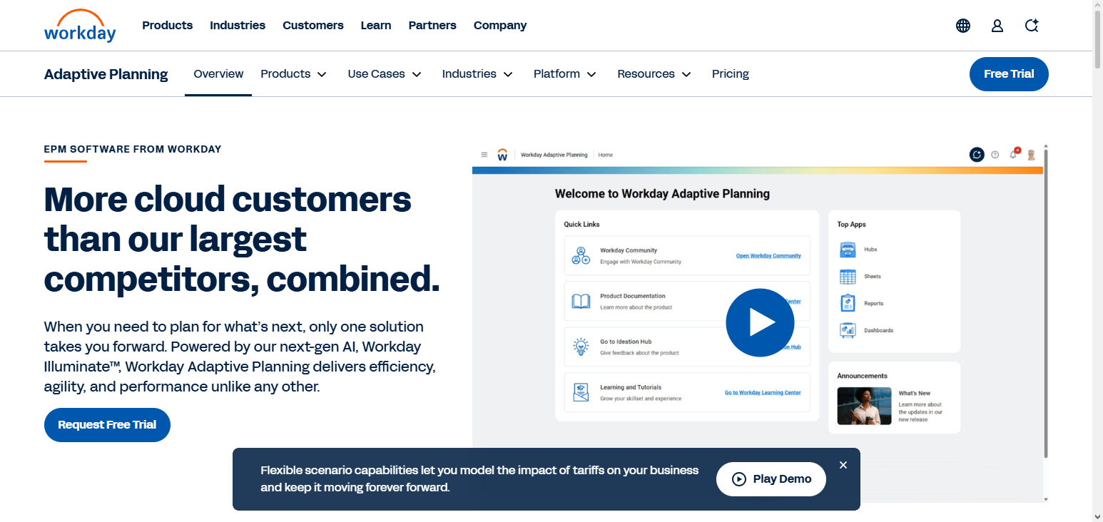 Workday Adaptive Planning