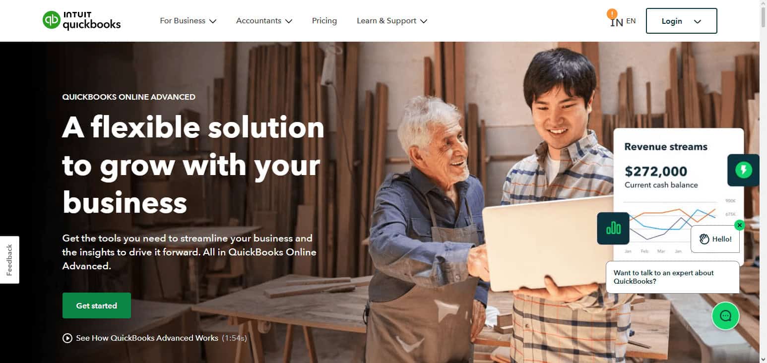 QuickBooks Advanced Dashboard
