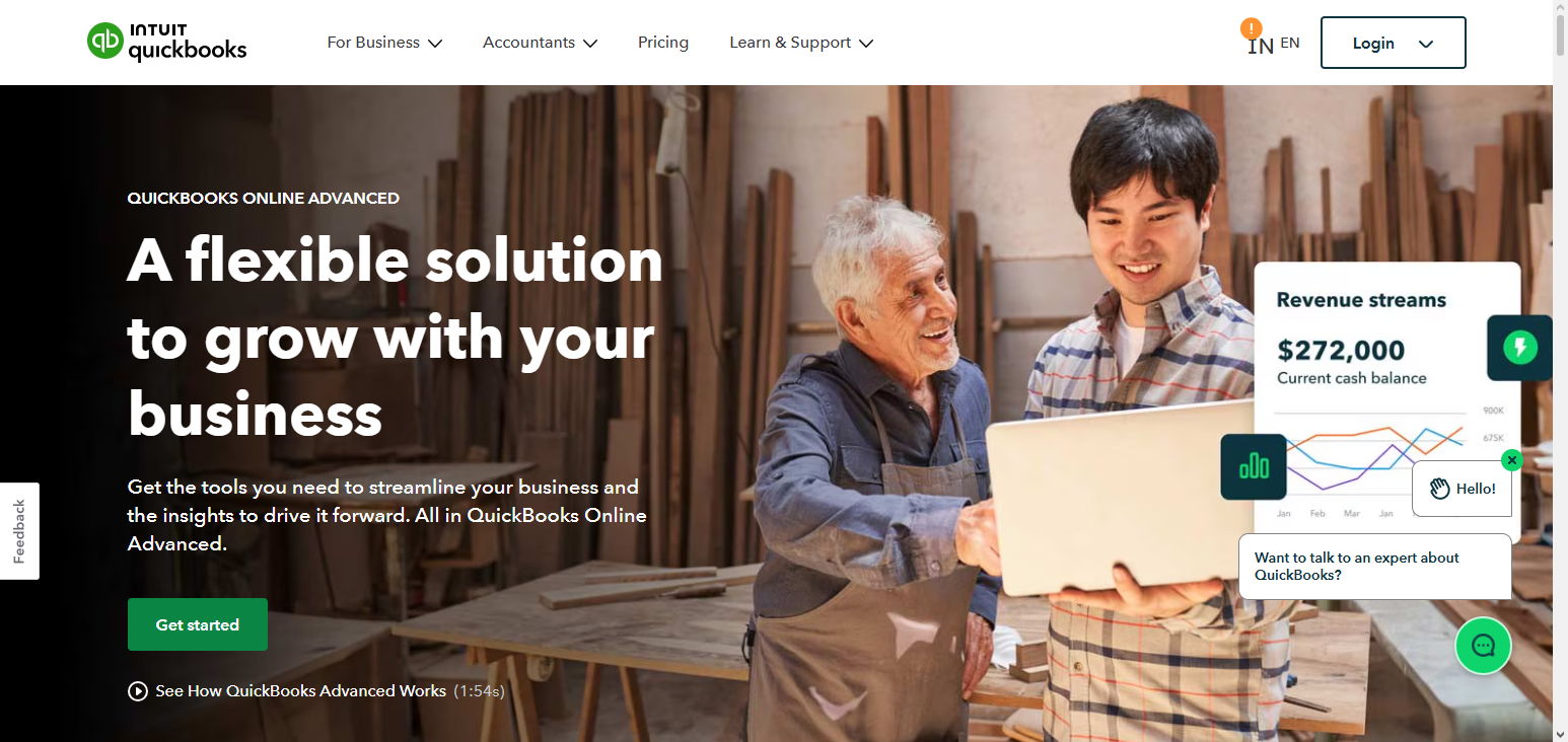 QuickBooks Advanced Dashboard