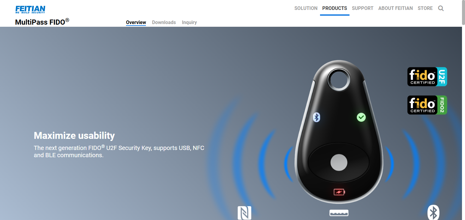 Feitian MultiPass FIDO2