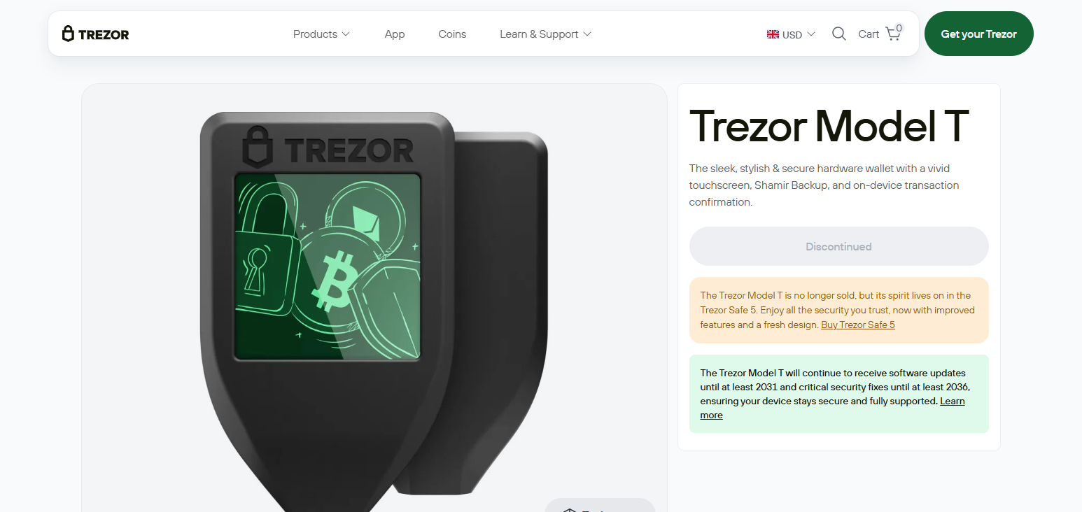 Trezor Model T