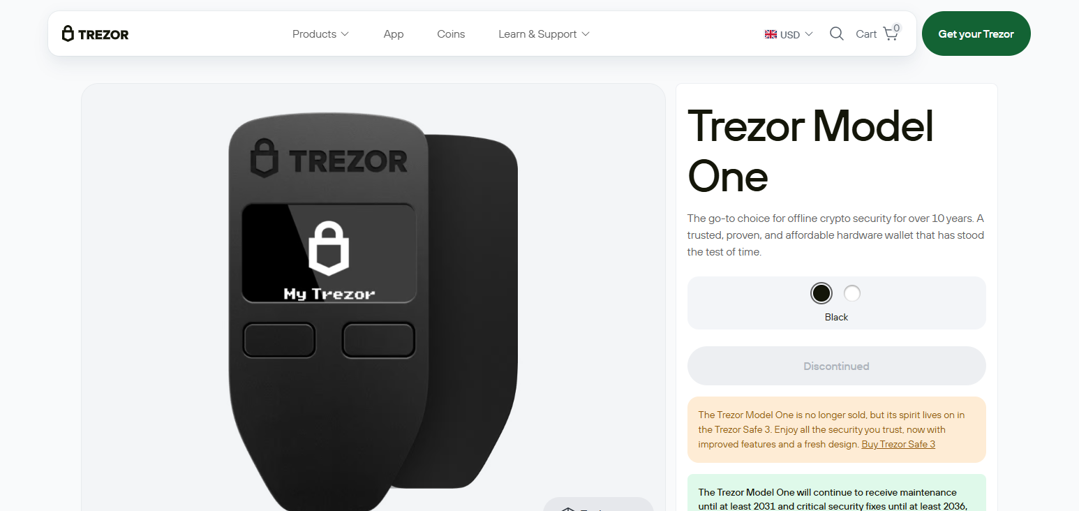 Model One by Trezor