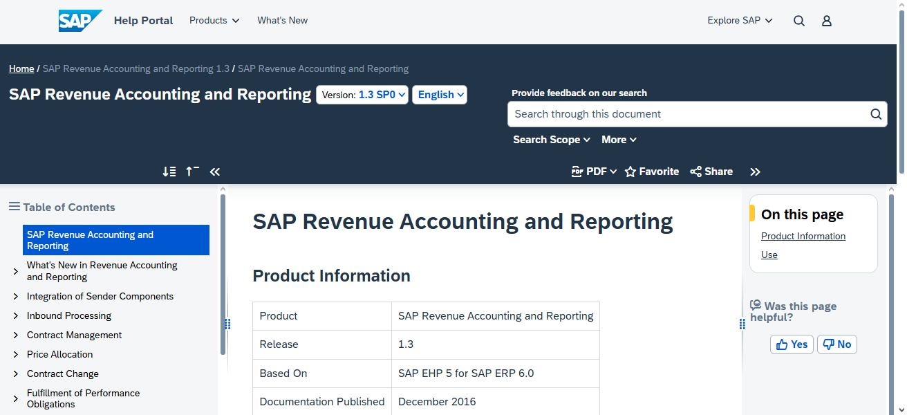 SAP Revenue Accounting and Reporting