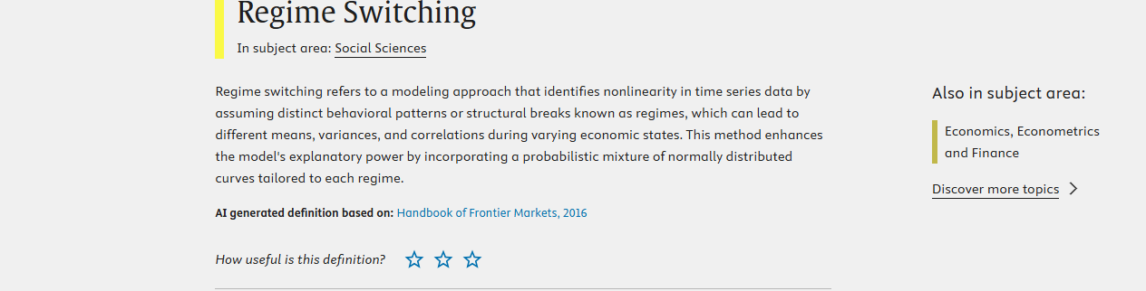 Bayesian Regime Switching