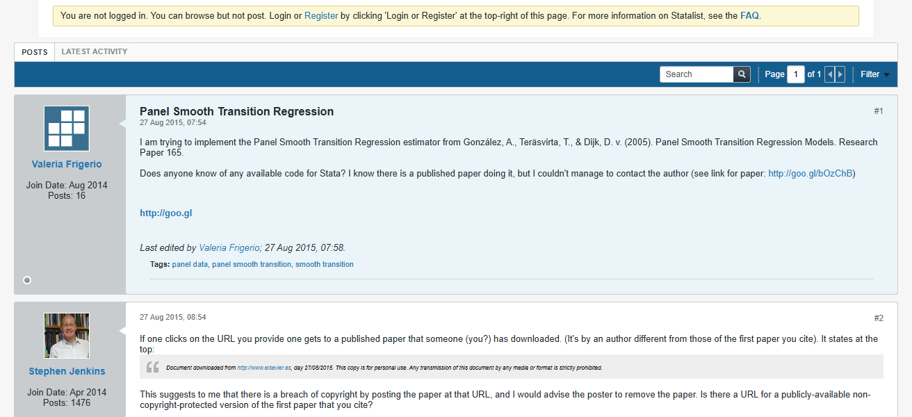 Smooth Transition Regression Model