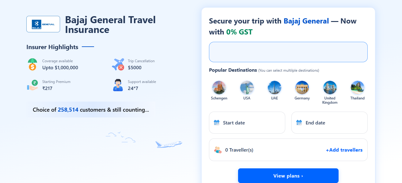 Bajaj Allianz Travel Insurance