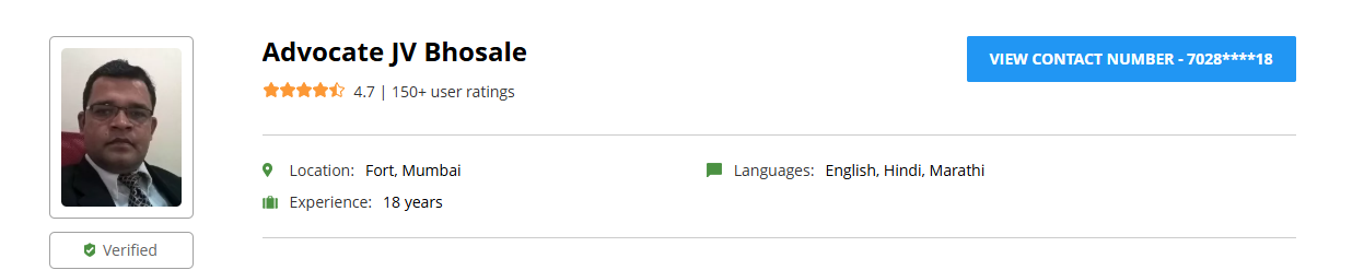 3. Advocate JV Bhosale