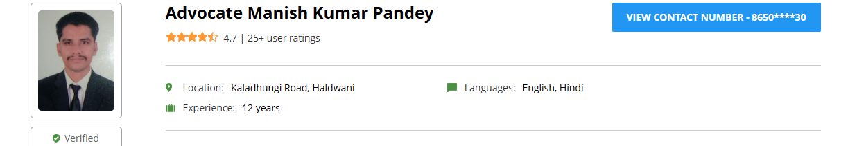 Advocate Manish Kumar Pandey