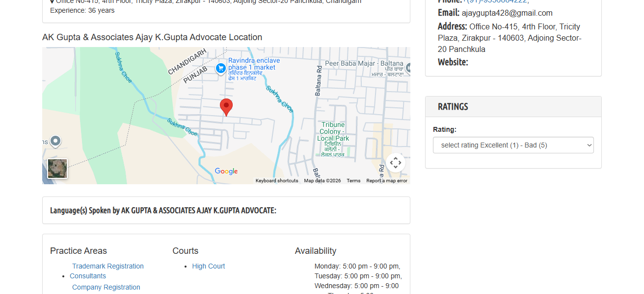  AK Gupta & Associates (Panchkula)