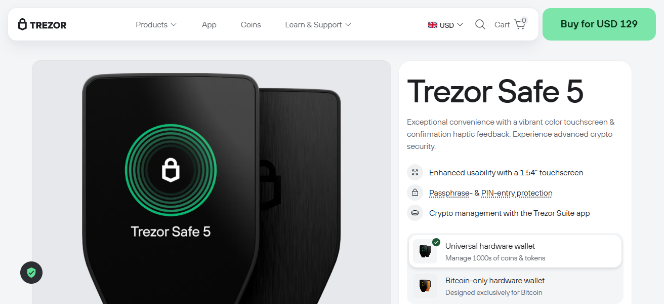 Trezor Safe 5