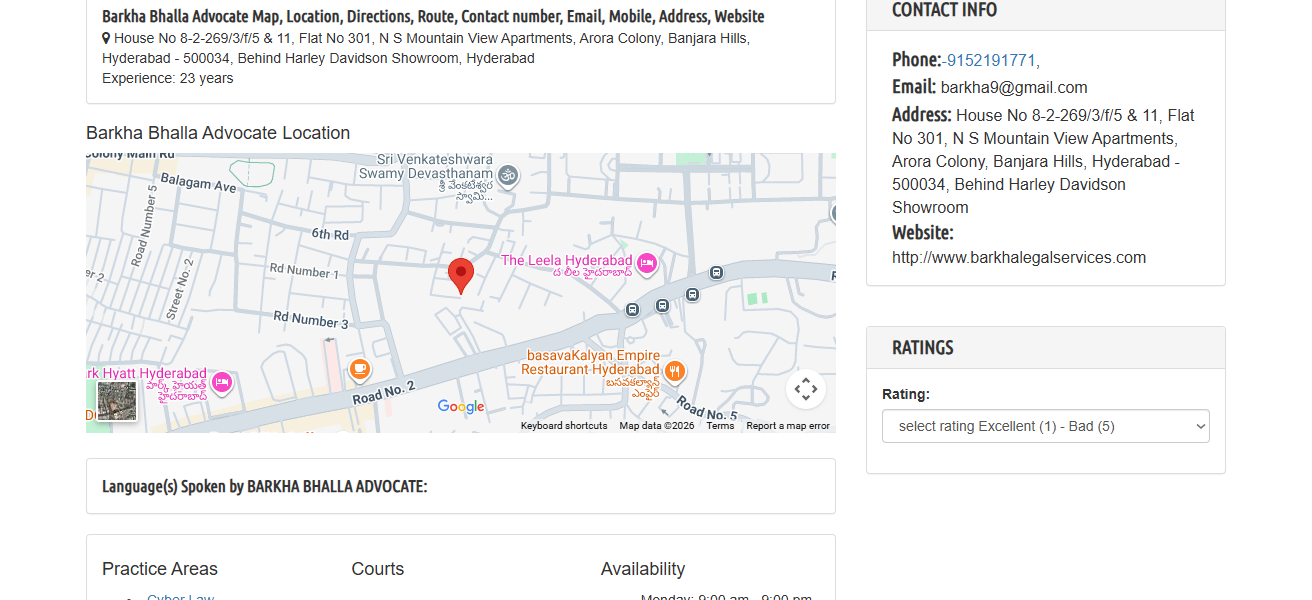 16. Advocate Barkha Bhalla