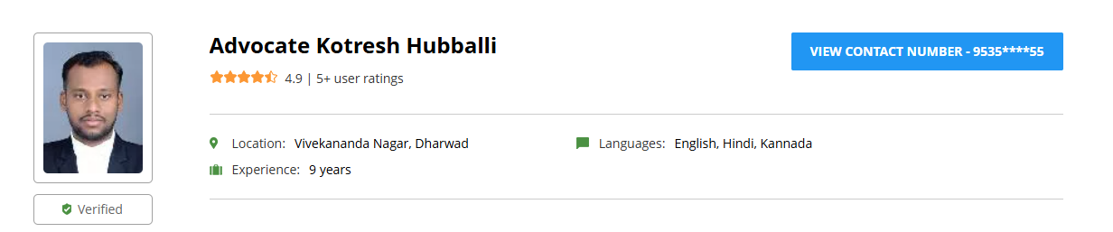 12. Advocate Kotresh Hubballi