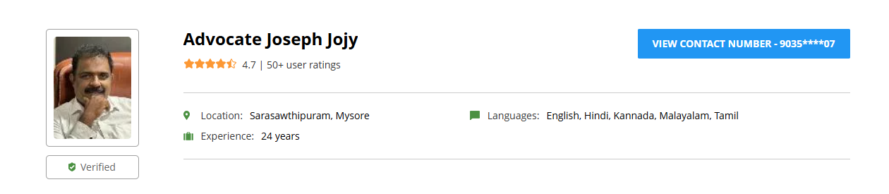10. Advocate Joseph Jojy