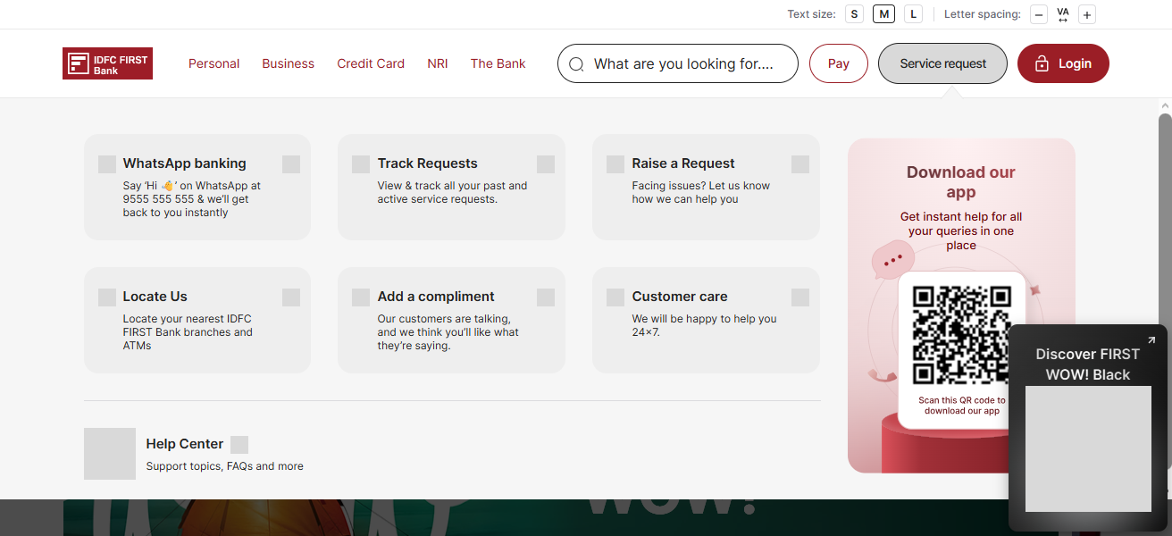 3. IDFC WoW Credit Card (used for cash)