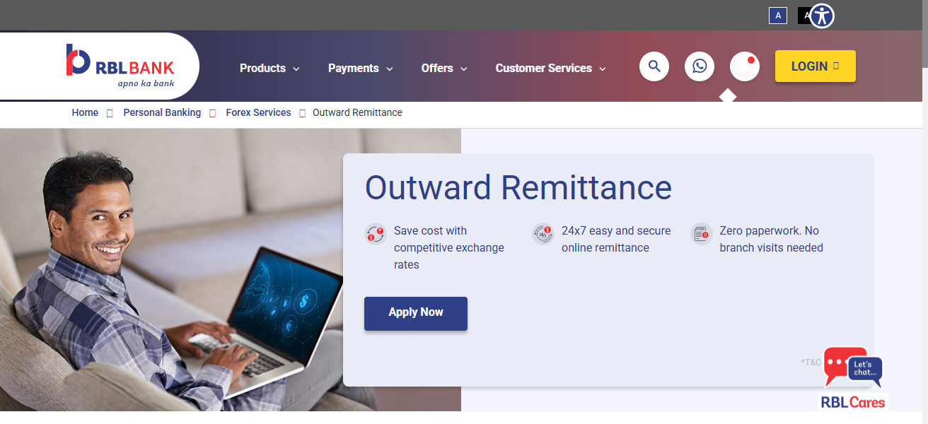 RBL Bank (Outward Remittance)