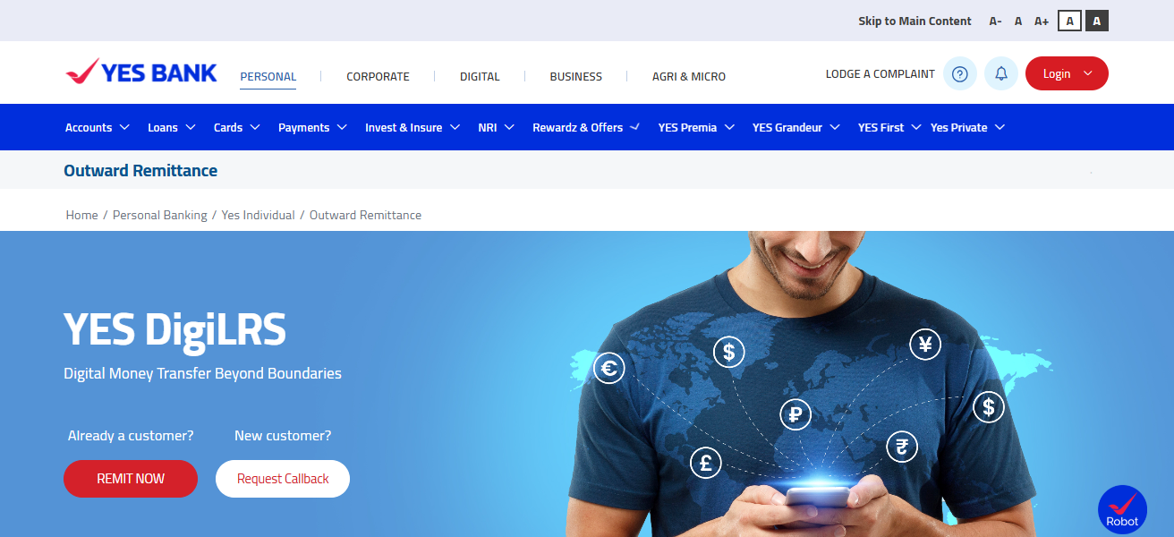 YES BANK (Liberalised Remittance Scheme)