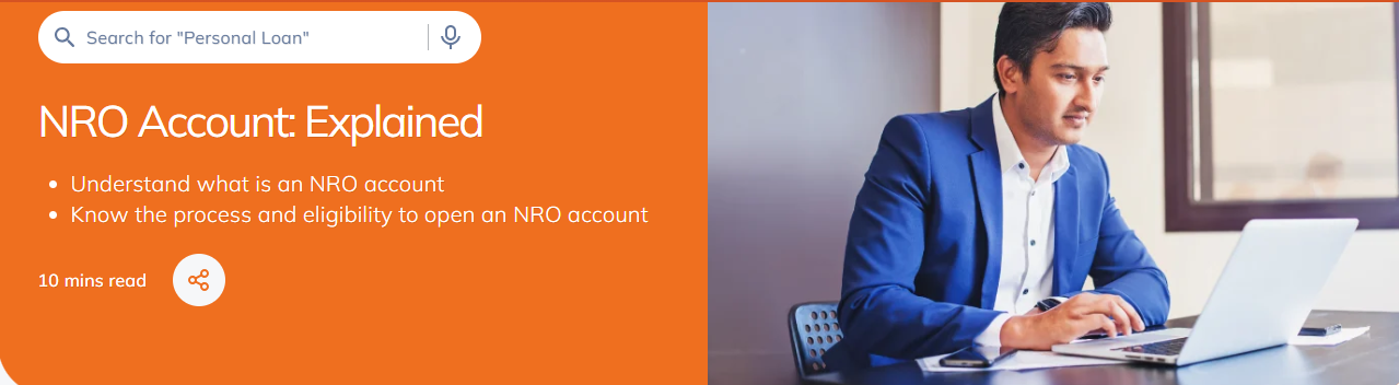 2. NRO Savings Account

