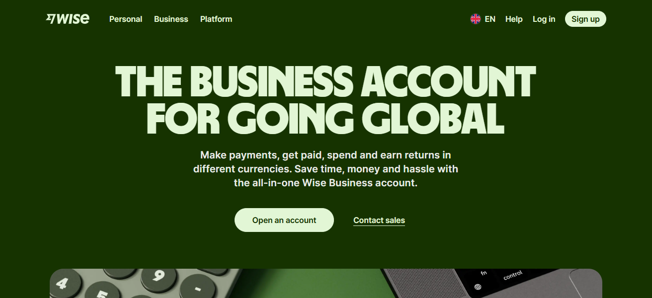 1. Wise Business (formerly TransferWise)