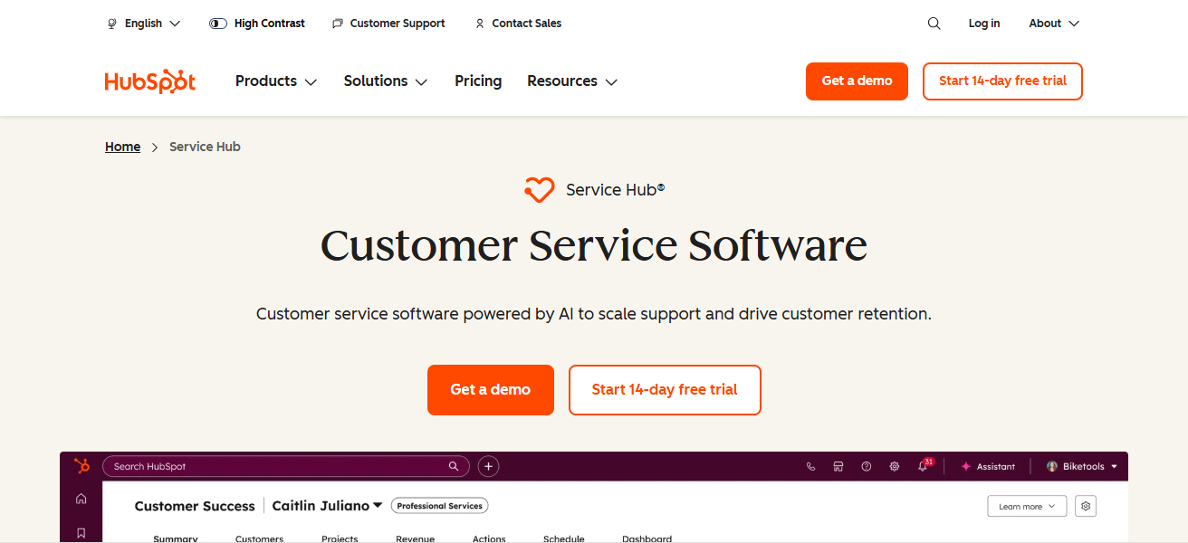HubSpot Service Hub