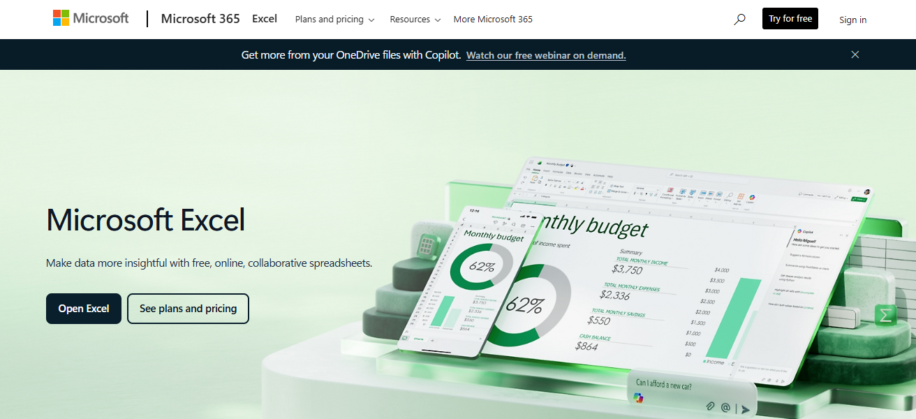 Microsoft Excel uses