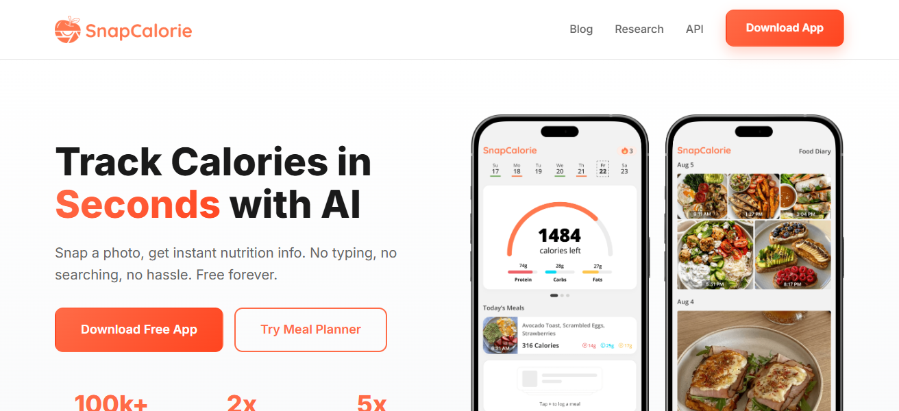  SnapCalorie (via Tribe AI)