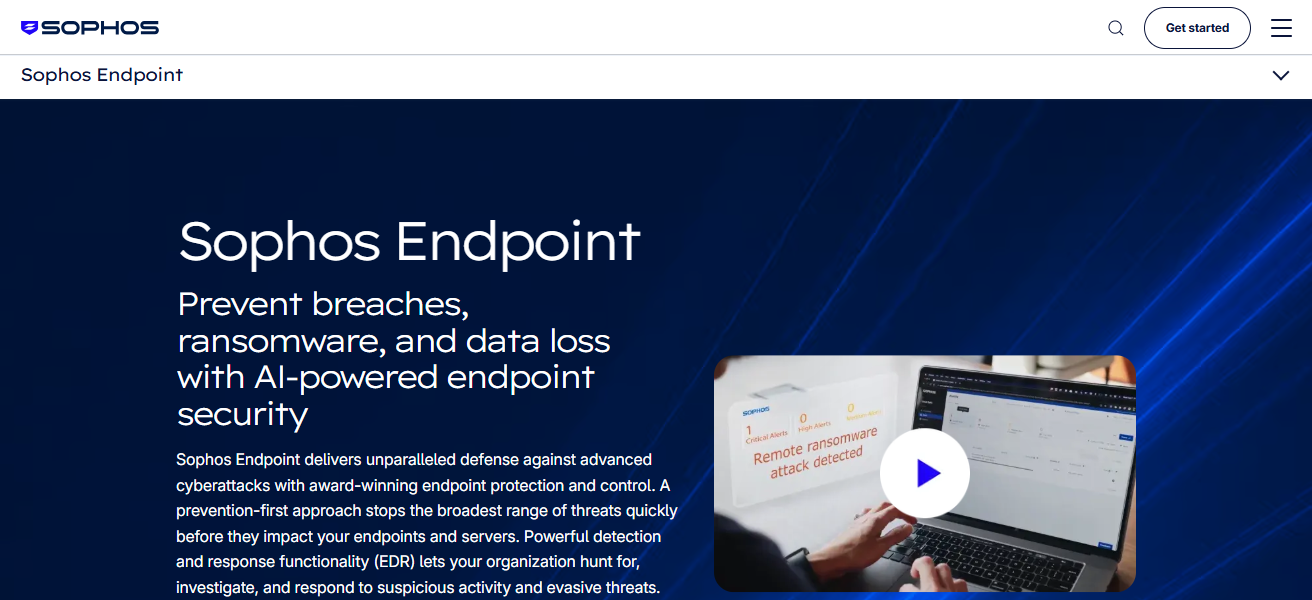 Sophos Intercept X Endpoint