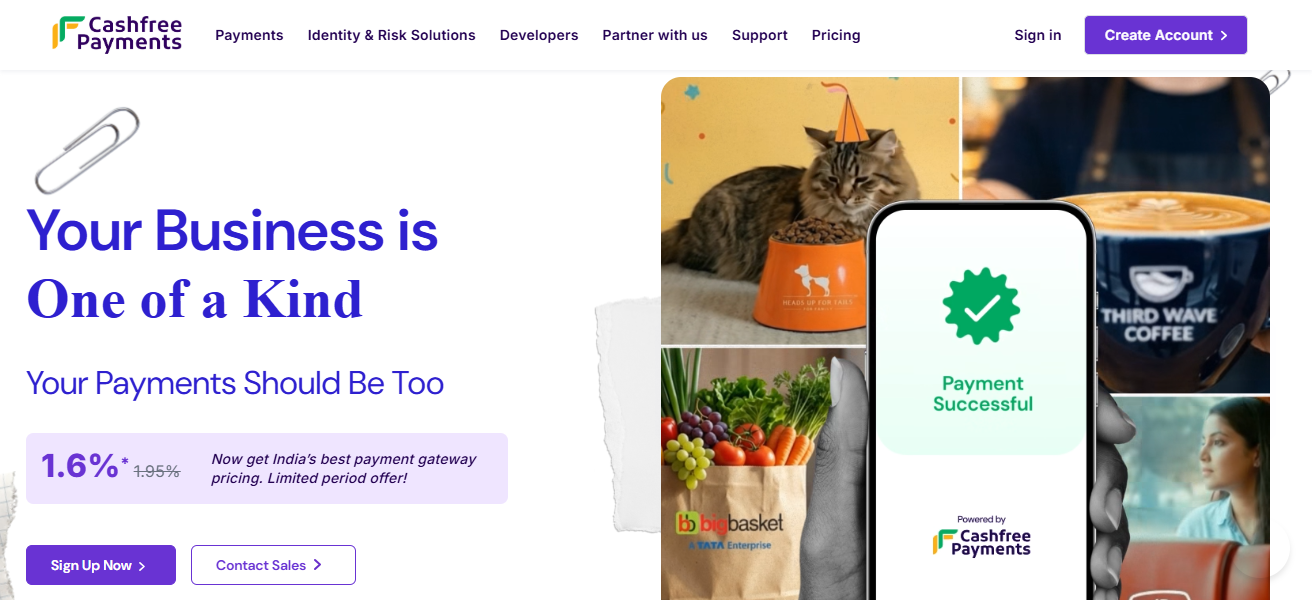 3. Cashfree Payment Gateway