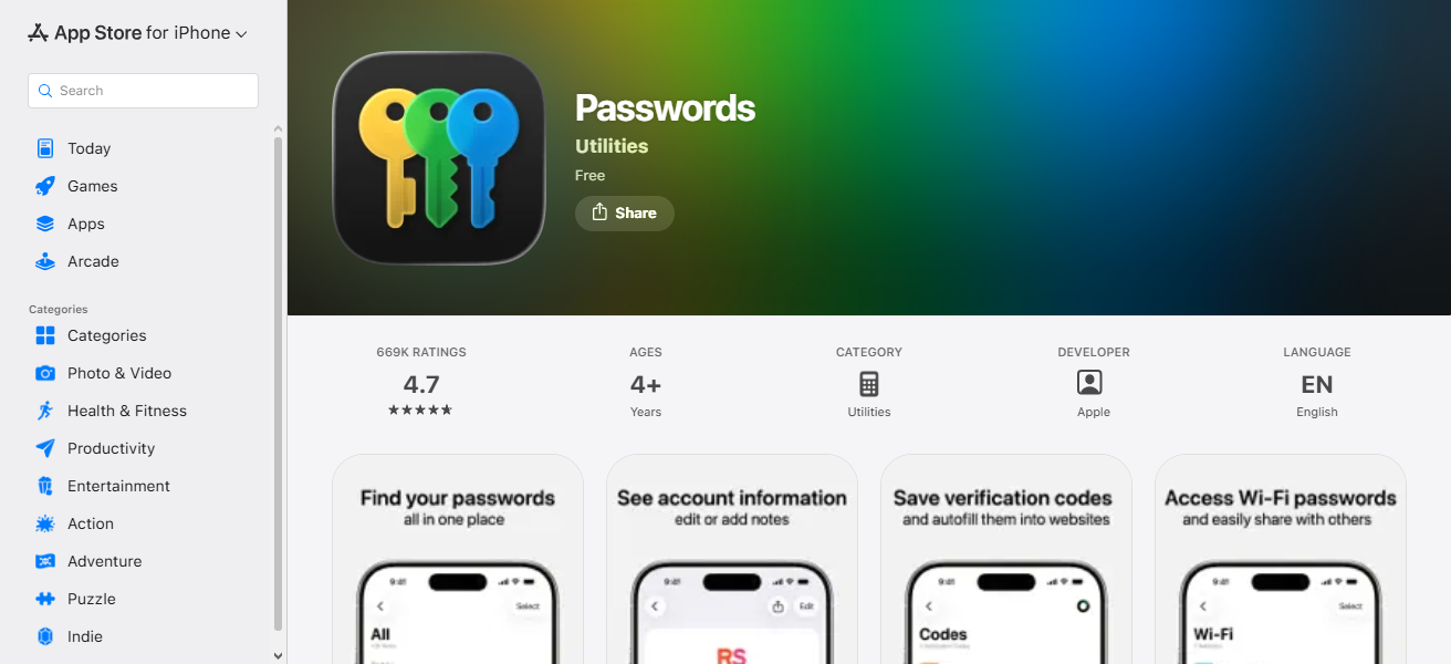 Apple Passwords