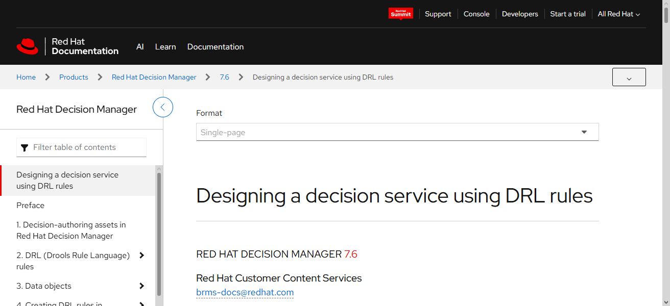 Red Hat Decision Manager (Drools)