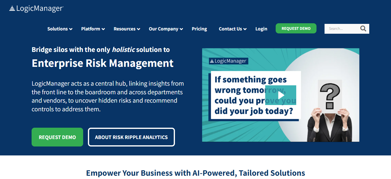  LogicManager AI Risk Platform